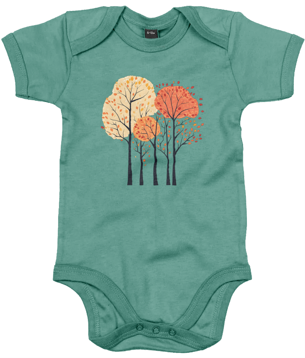 Autumn Trees Baby Bodysuit