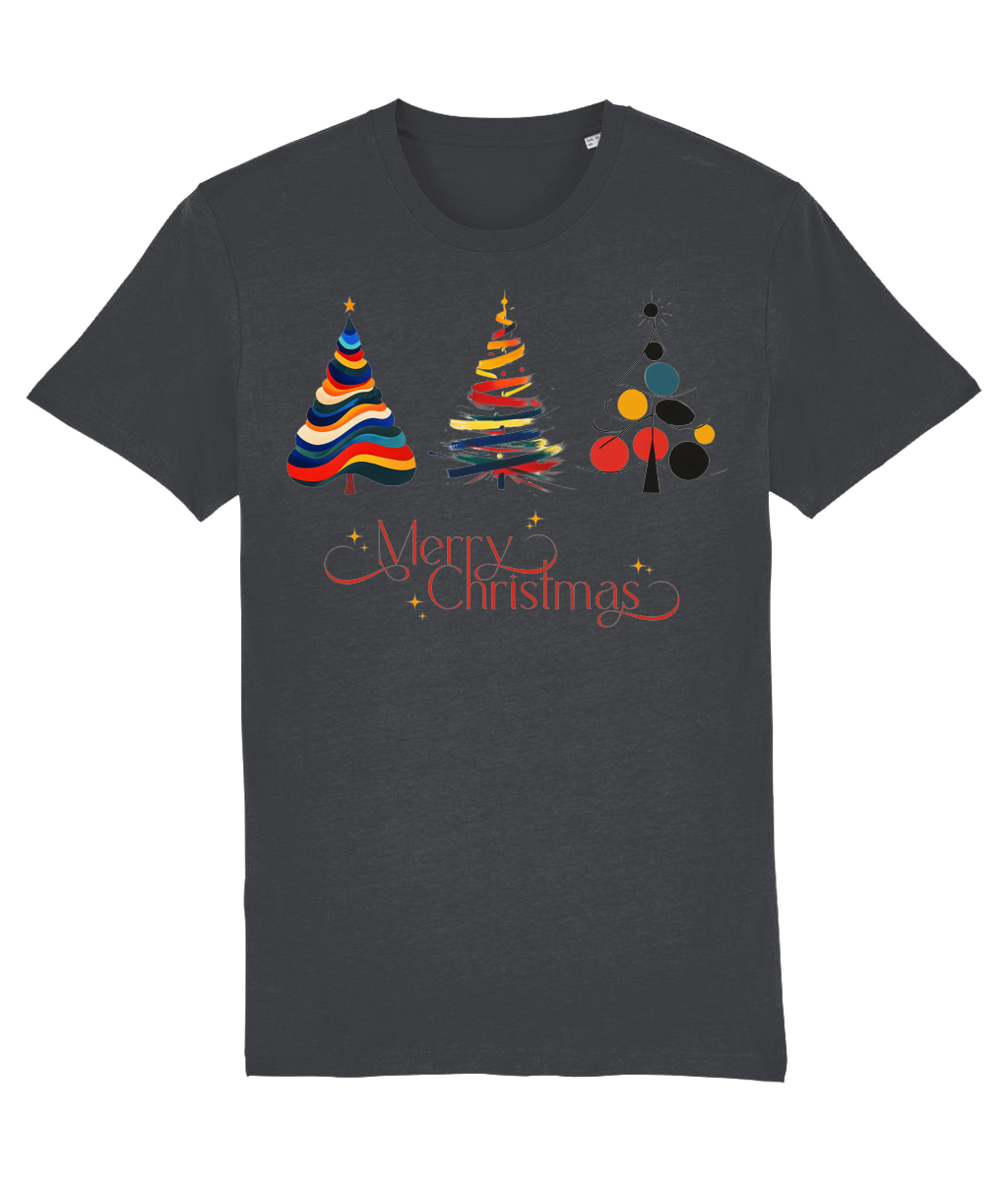 Christmas trees Unisex Cotton T-Shirt