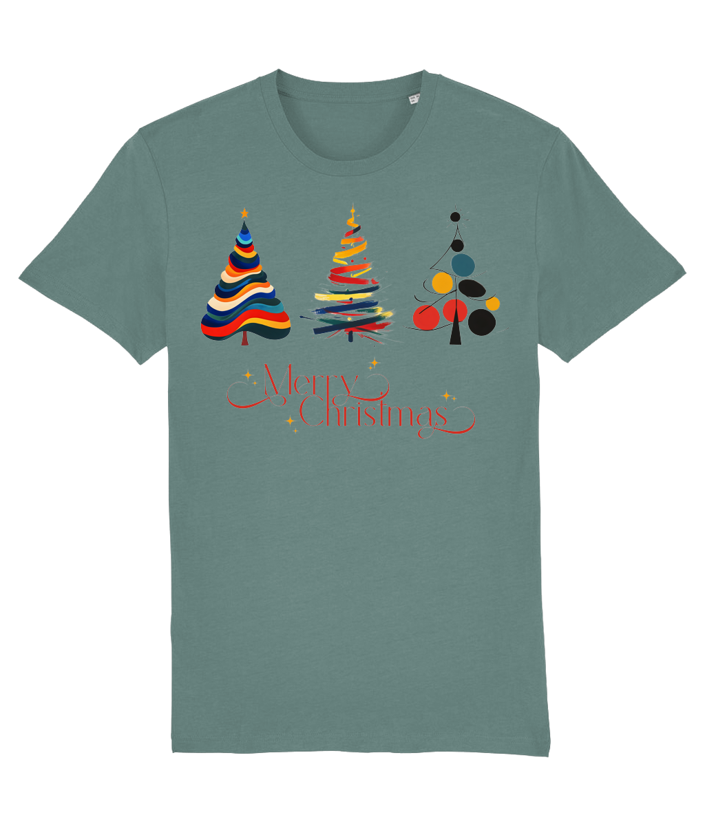 Christmas trees Unisex Cotton T-Shirt