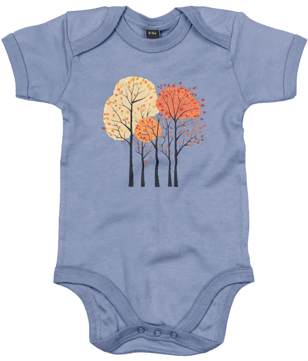 Autumn Trees Baby Bodysuit