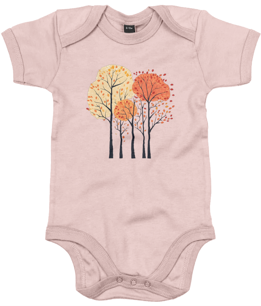 Autumn Trees Baby Bodysuit