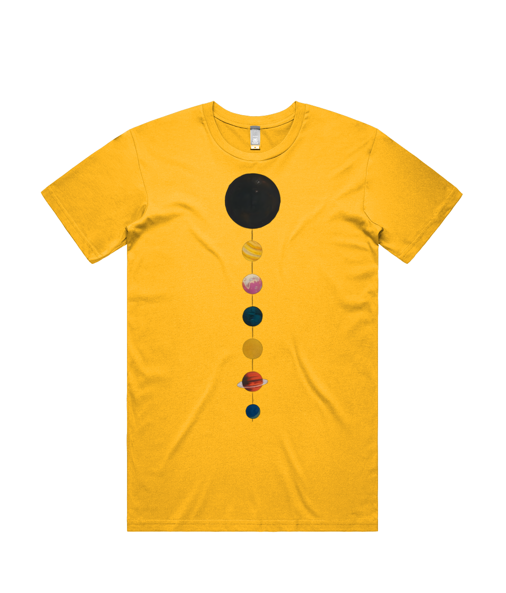 Chain of planets Mens Cotton T-shirt