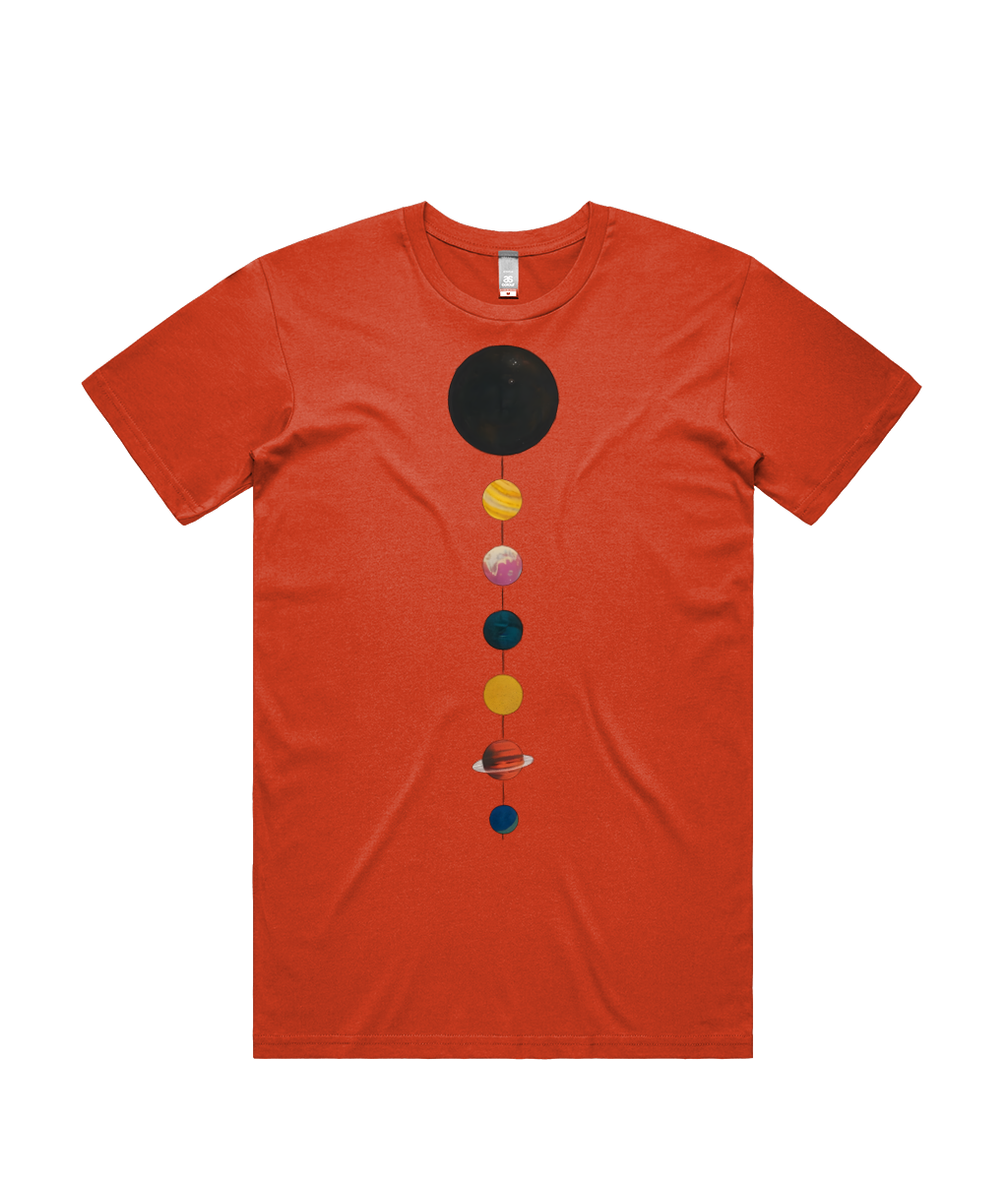 Chain of planets Mens Cotton T-shirt