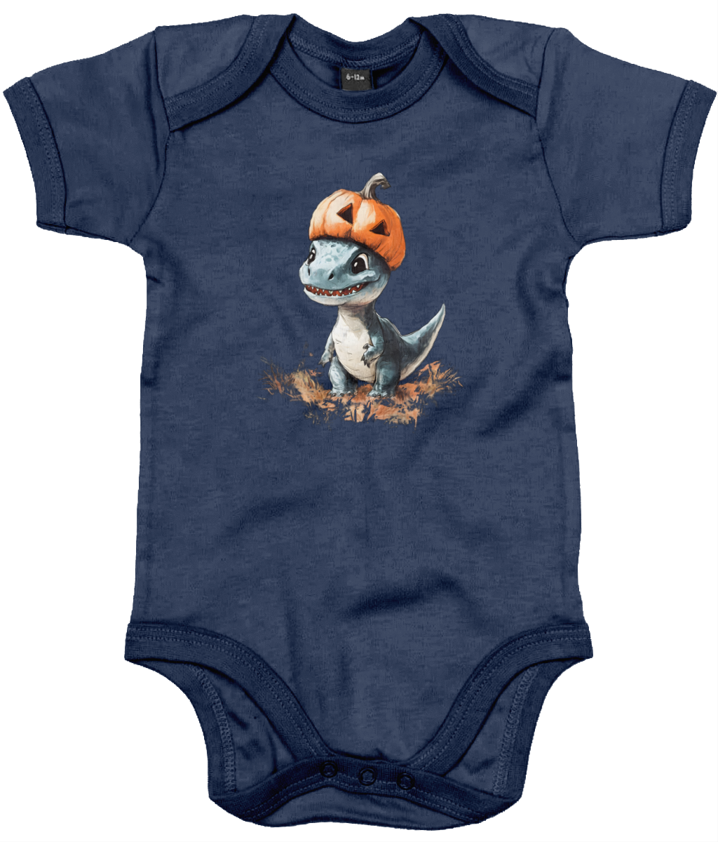 Dinosaur pumpkin helmet Baby Bodysuit