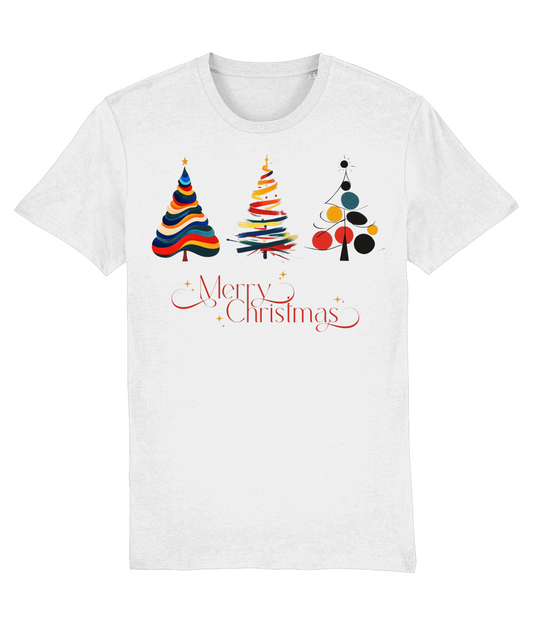 Christmas trees Unisex Cotton T-Shirt