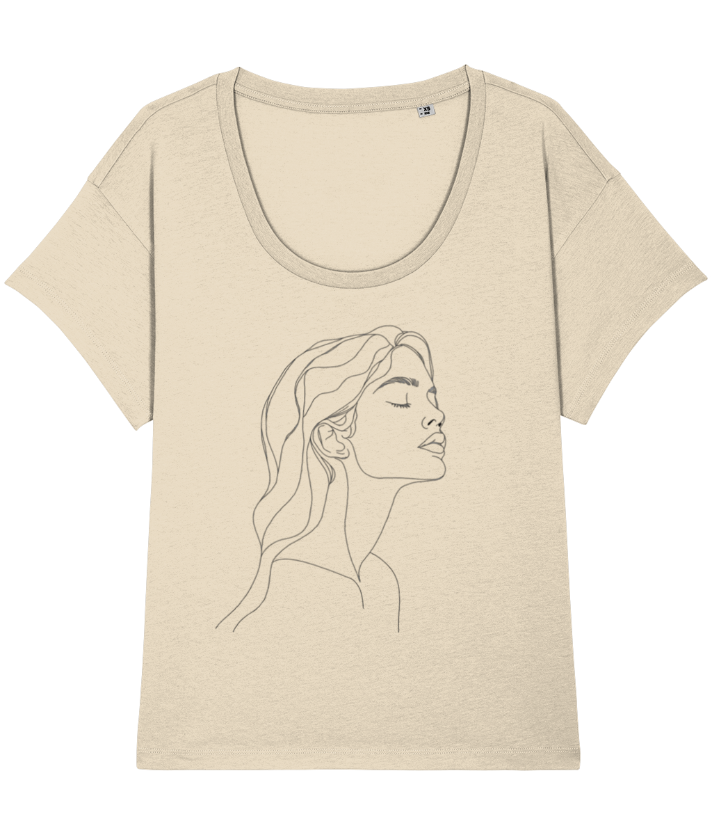 Line art lady Women's T-shirt