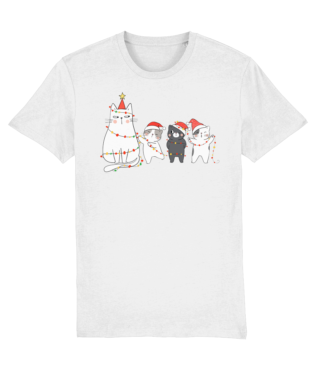 Mother of cats Women's Christmas Cotton T-shirt