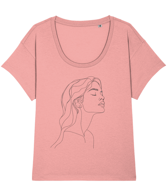 Line art lady Women's T-shirt