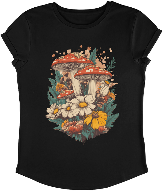 Mushrooms and flowers Women's T-Shirt