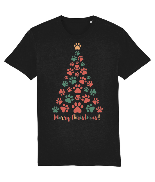 Christmas paws Women's Cotton T-shirt