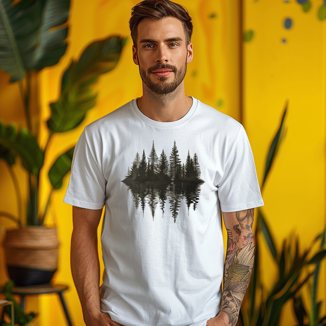 Forest Reflection Unisex Organic Cotton T-shirt
