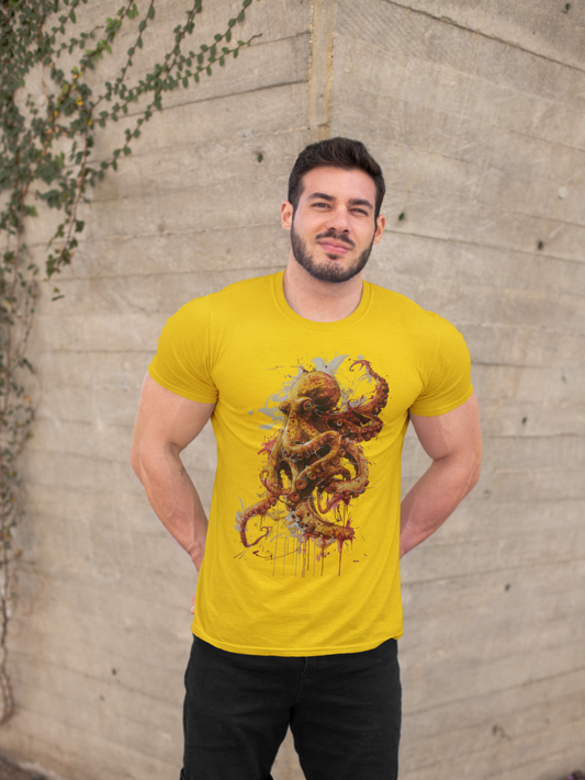 Watercolour octopus Men's T-shirt