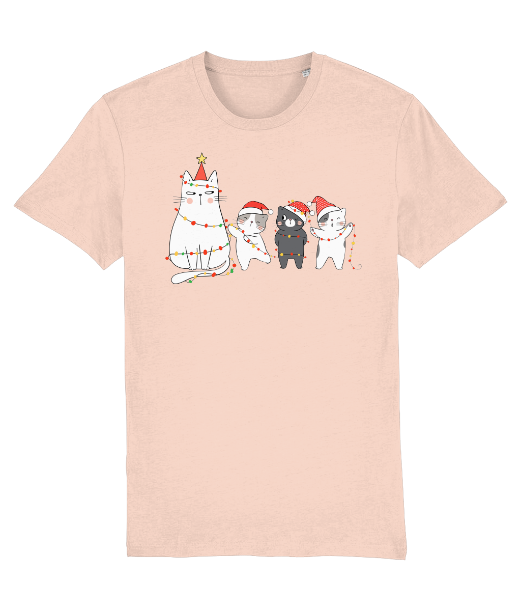 Mother of cats Women's Christmas Cotton T-shirt