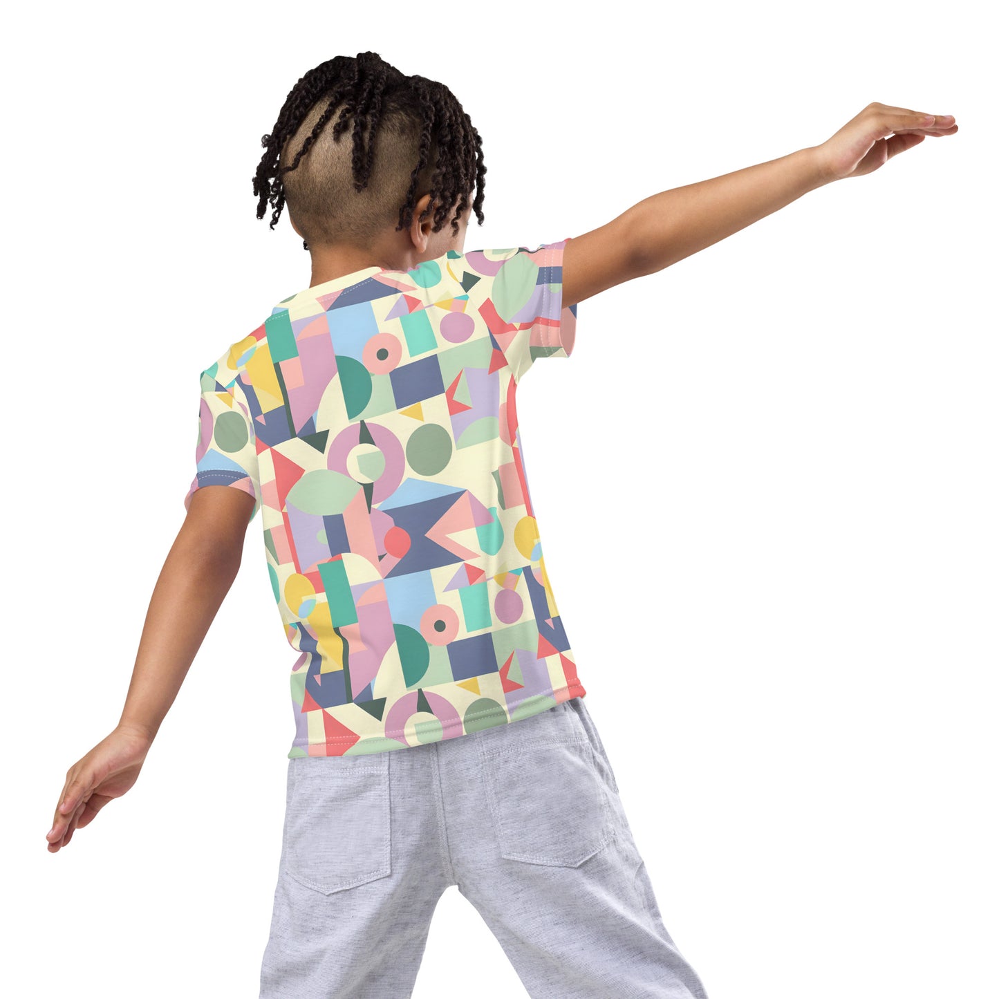 Geometric pattern kids' t-shirt