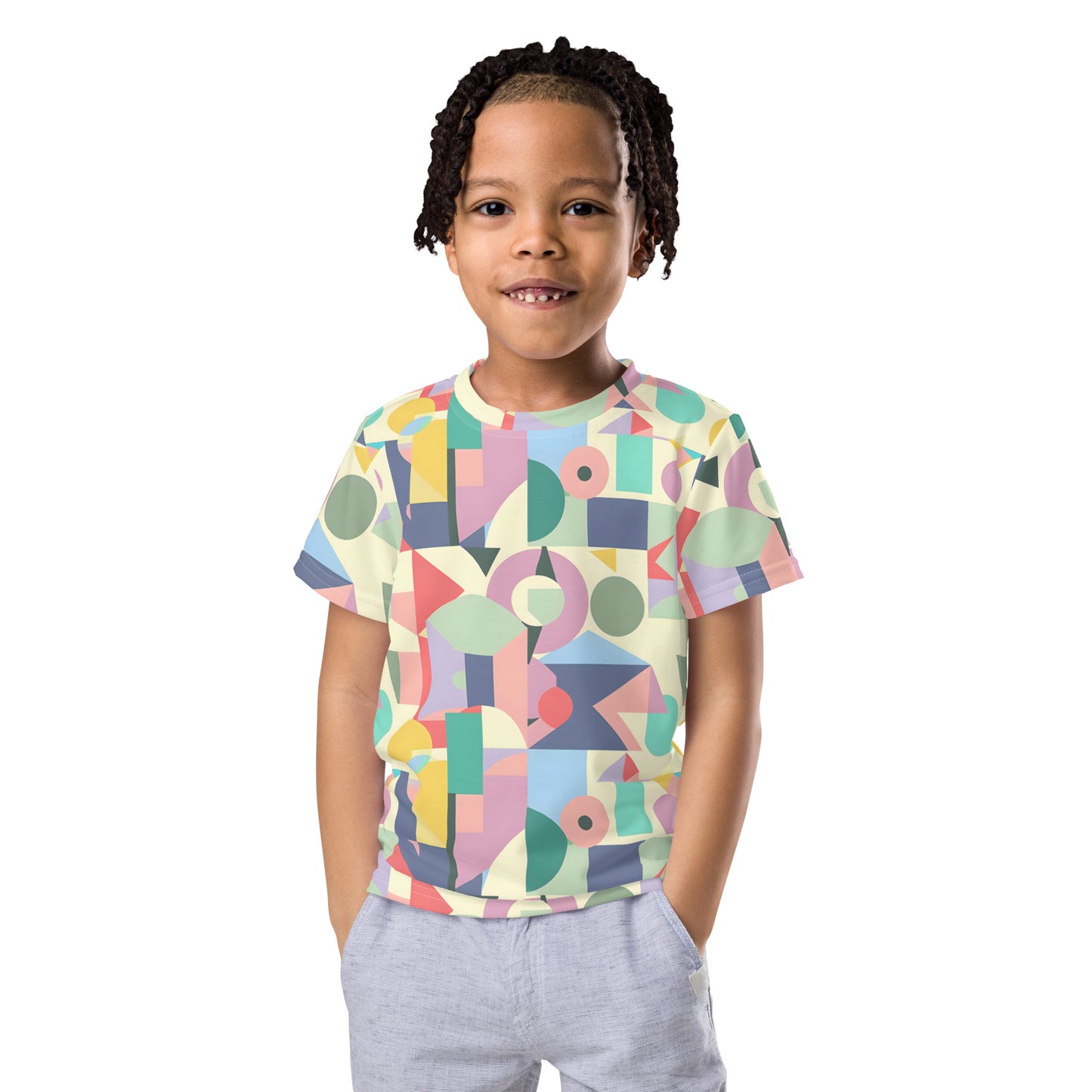 Geometric pattern kids' t-shirt