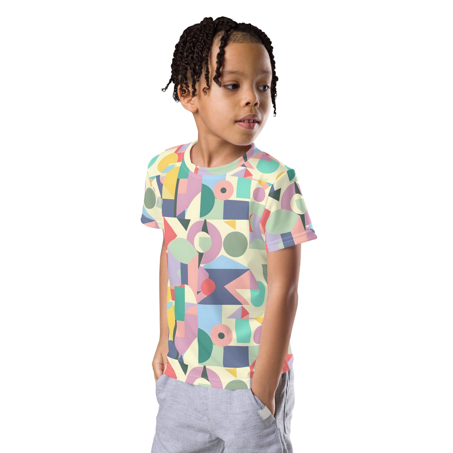 Geometric pattern kids' t-shirt