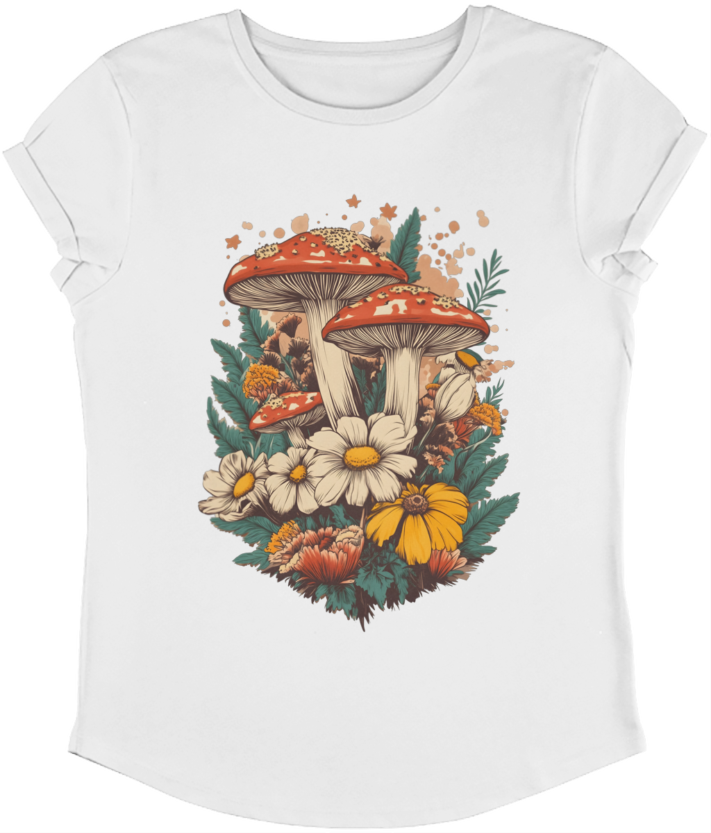 Mushrooms and flowers Women's T-Shirt