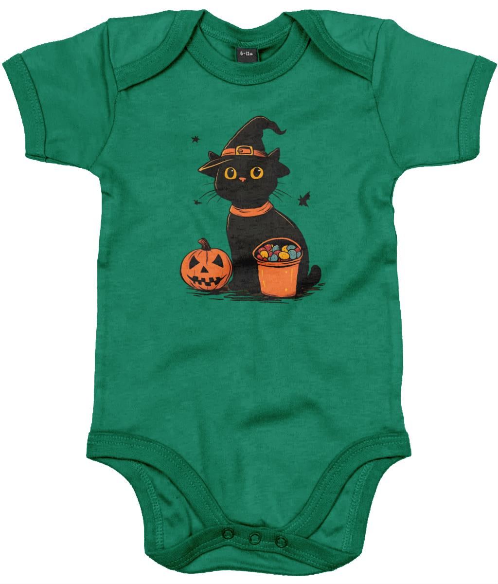 Halloween Cat Baby Bodysuit