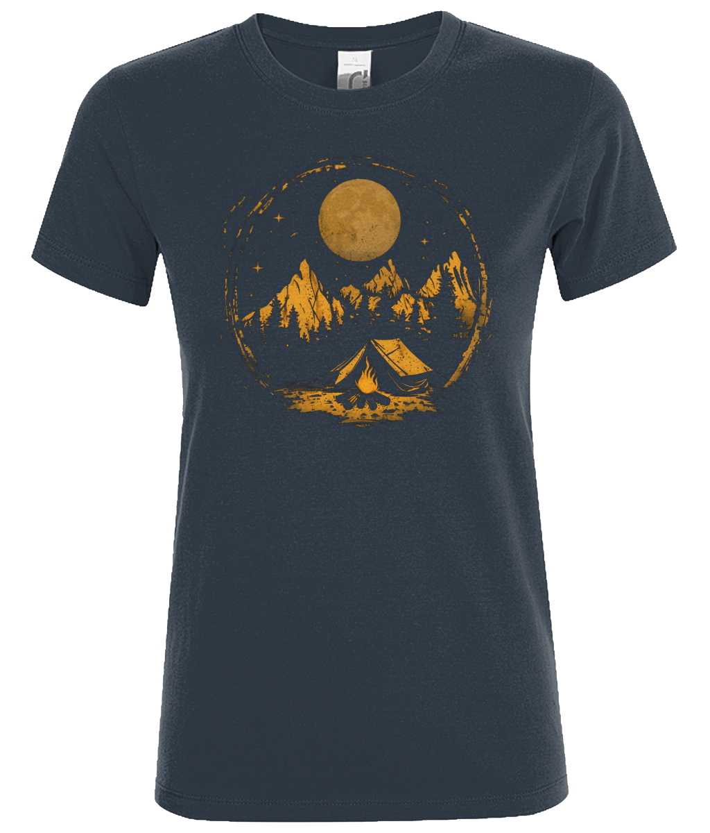 Camping under the moon Women's T-Shirt