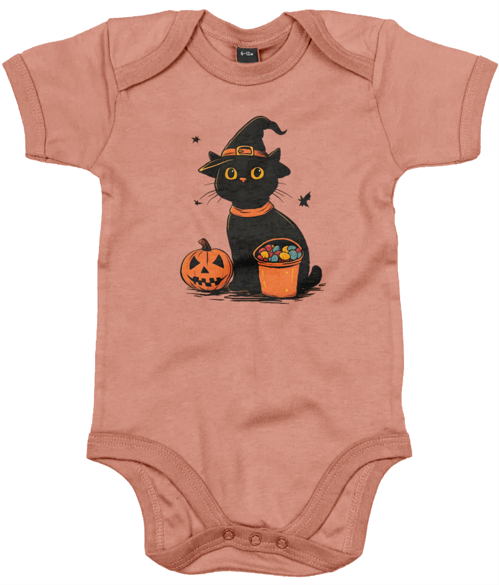 Halloween Cat Baby Bodysuit