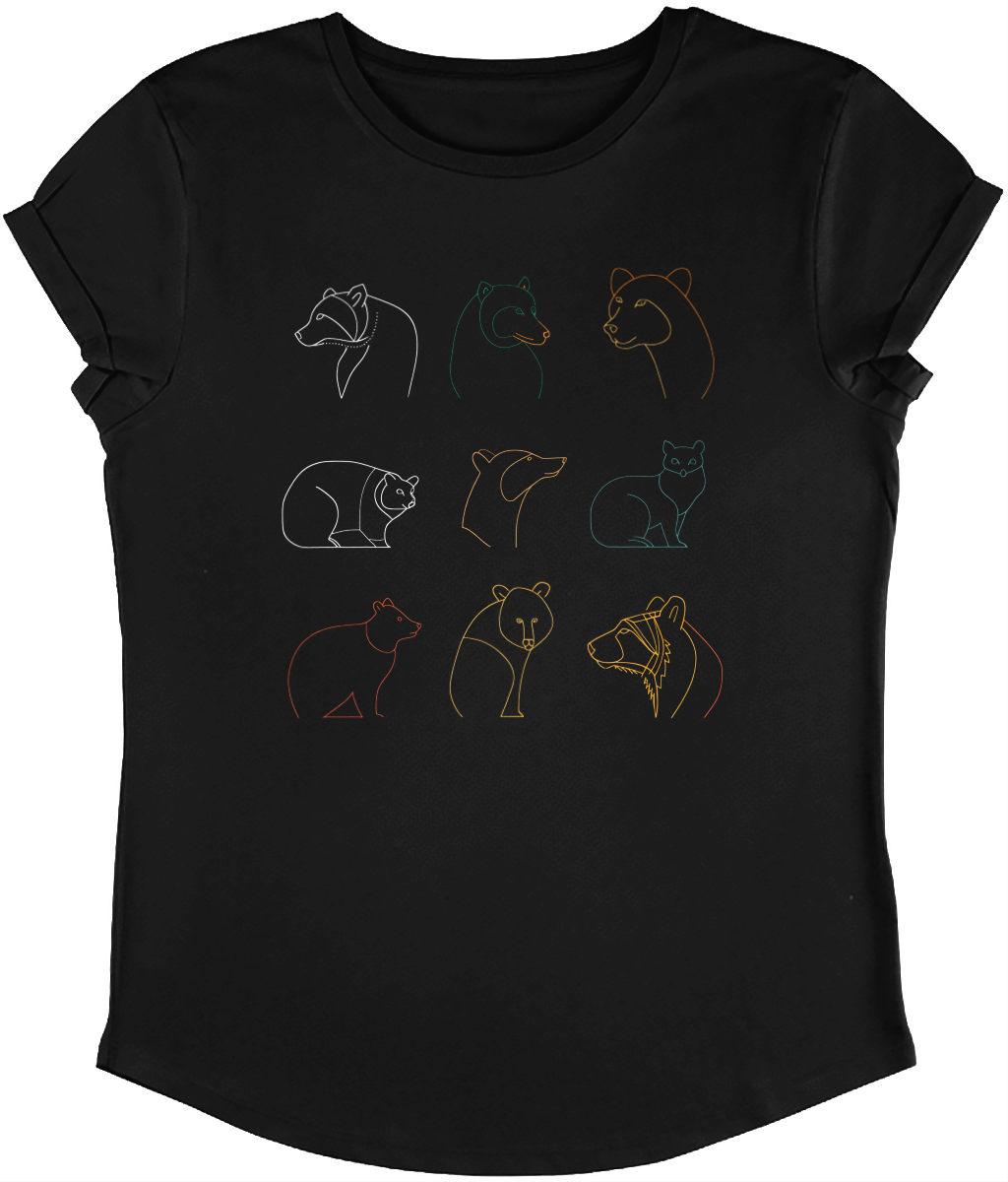 Minimalistic bears Women's Organic Cotton T-shirt