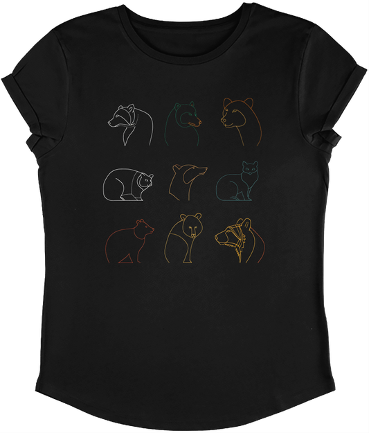 Minimalistic bears Women's Organic Cotton T-shirt