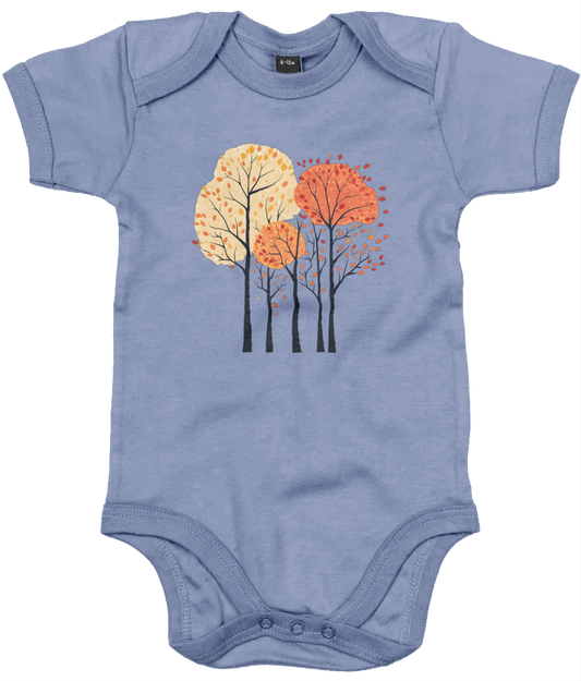 Autumn Trees Baby Bodysuit