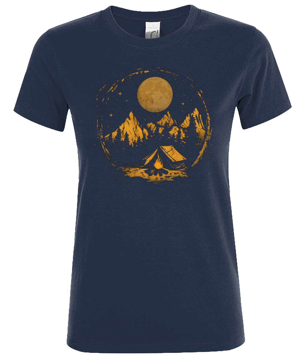 Camping under the moon Women's T-Shirt