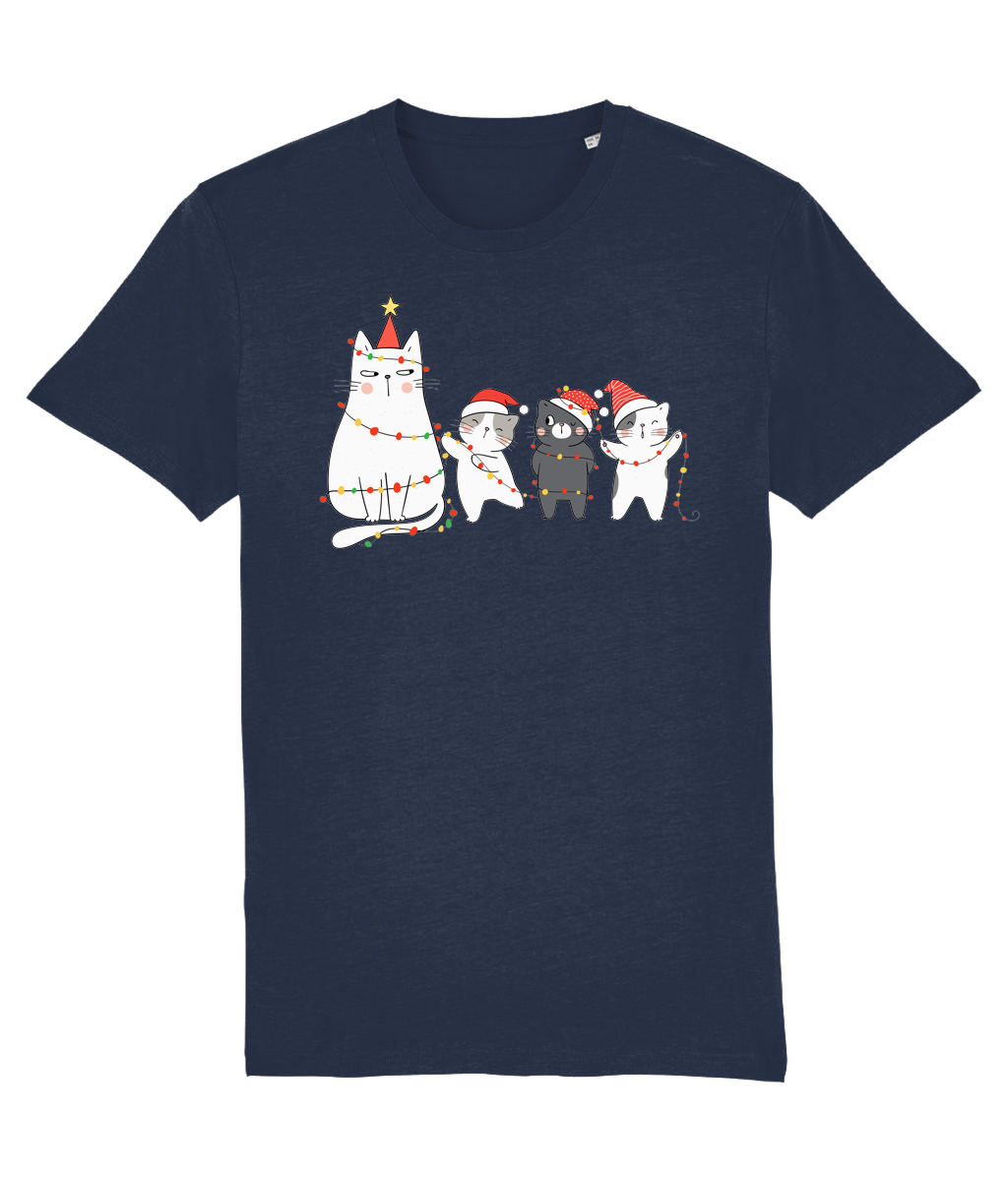 Mother of cats Women's Christmas Cotton T-shirt