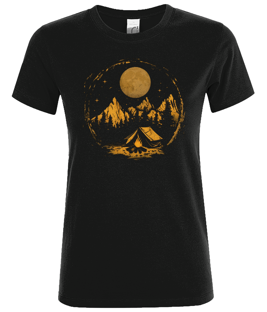 Camping under the moon Women's T-Shirt