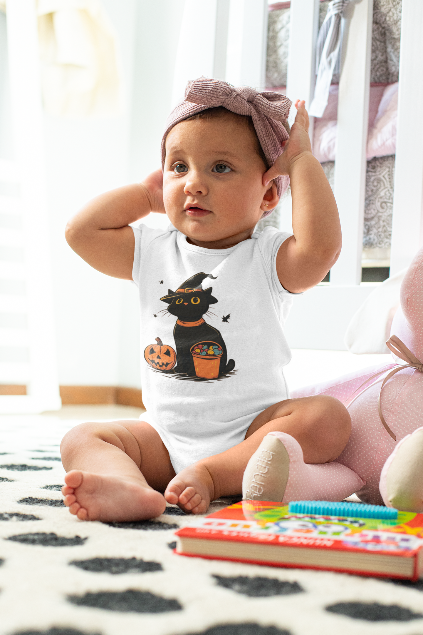 Halloween Cat Baby Bodysuit