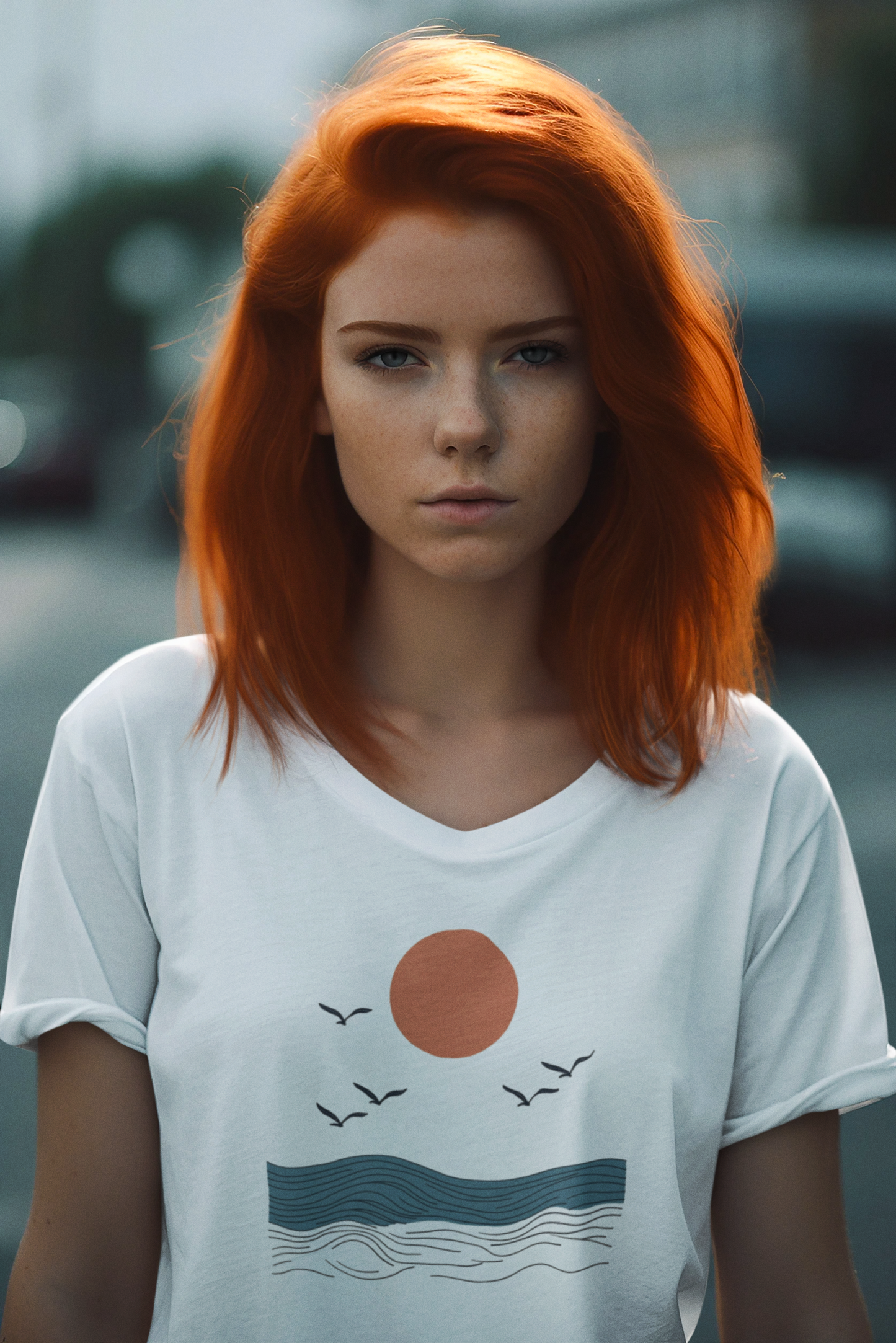 Minimalistic beach Women's T-shirt