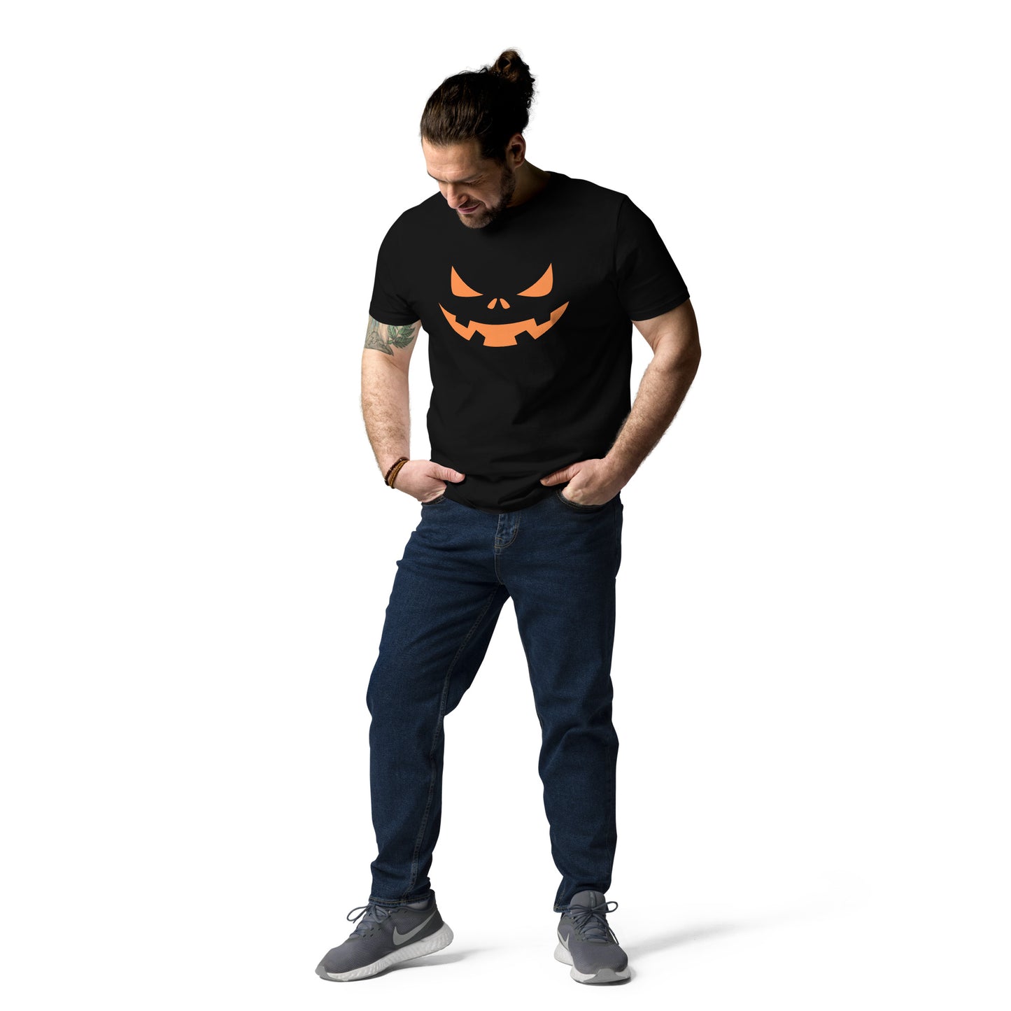 Halloween pumpkin face unisex t-shirt