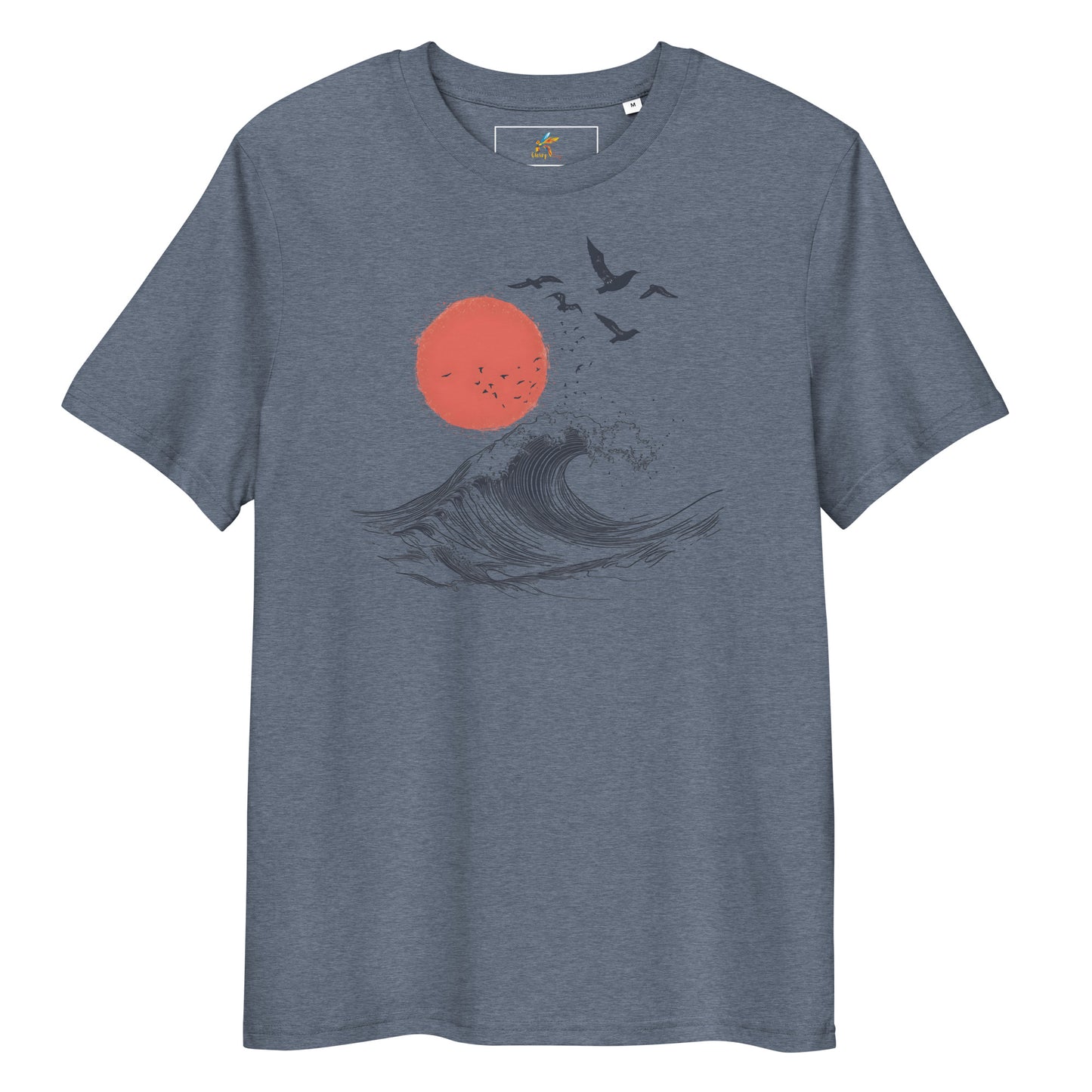 Waves Unisex organic cotton t-shirt