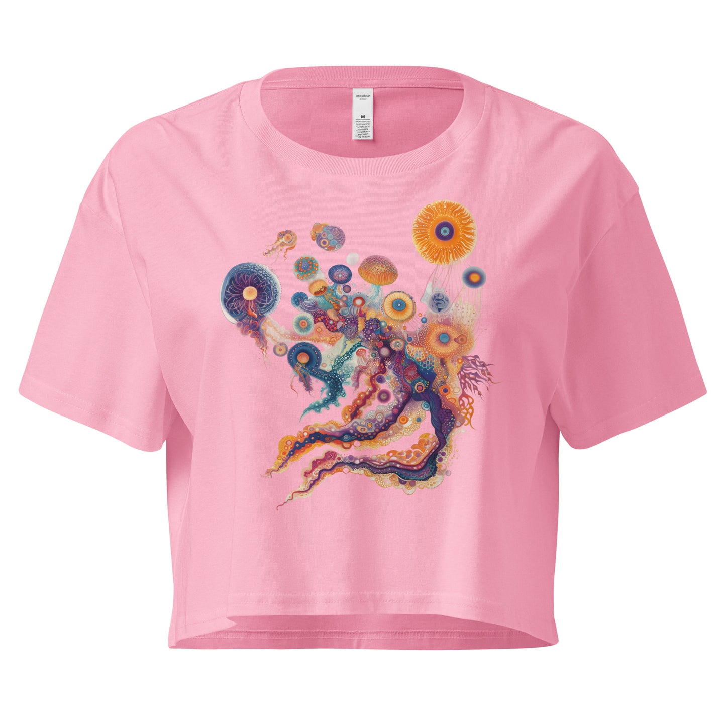 Colourful Jellyfish Women’s crop top