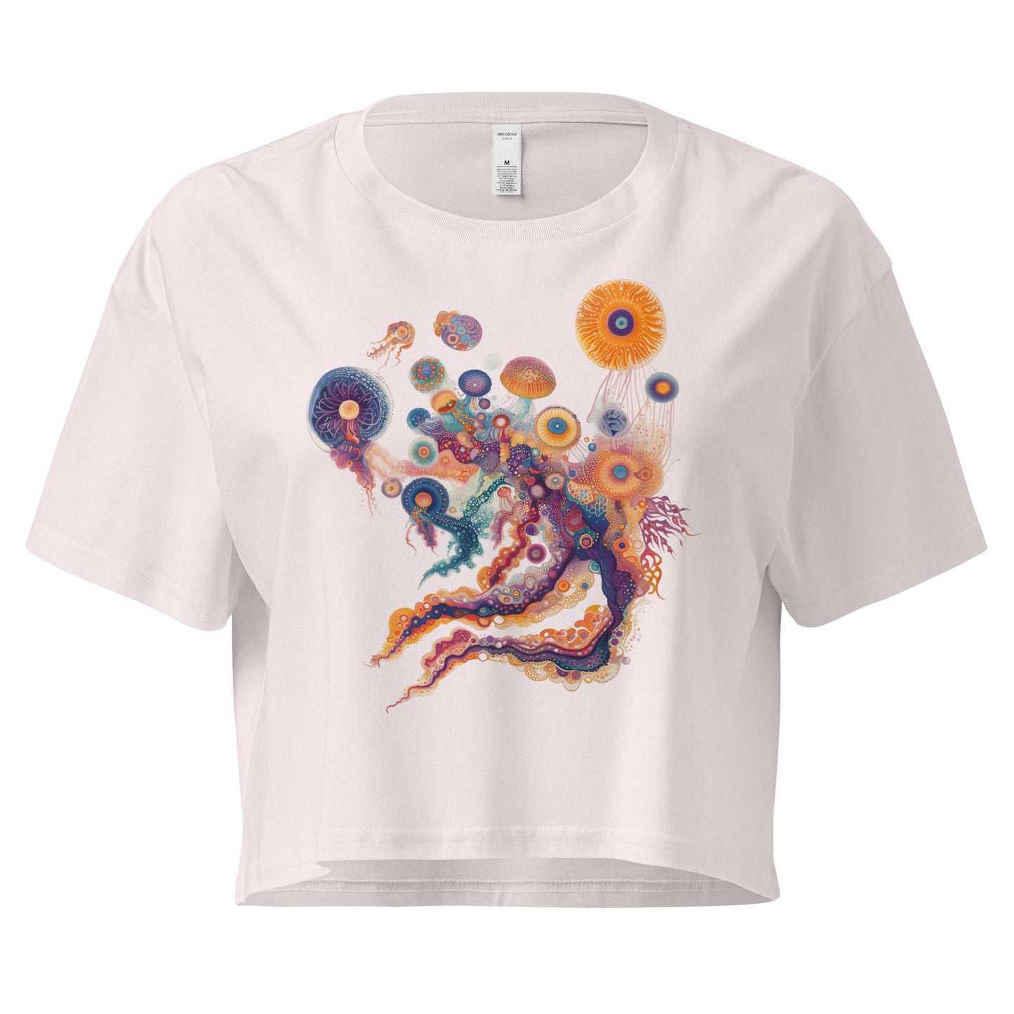 Colourful Jellyfish Women’s crop top