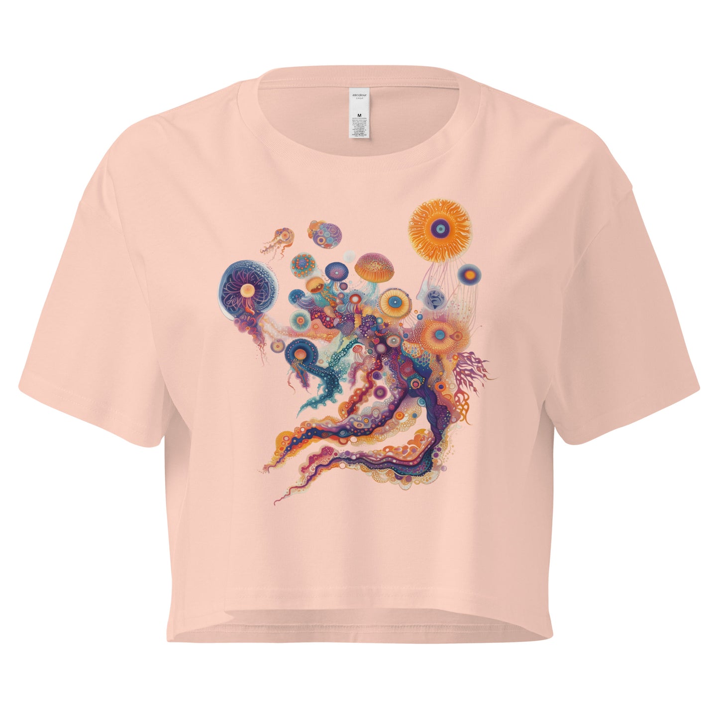 Colourful Jellyfish Women’s crop top